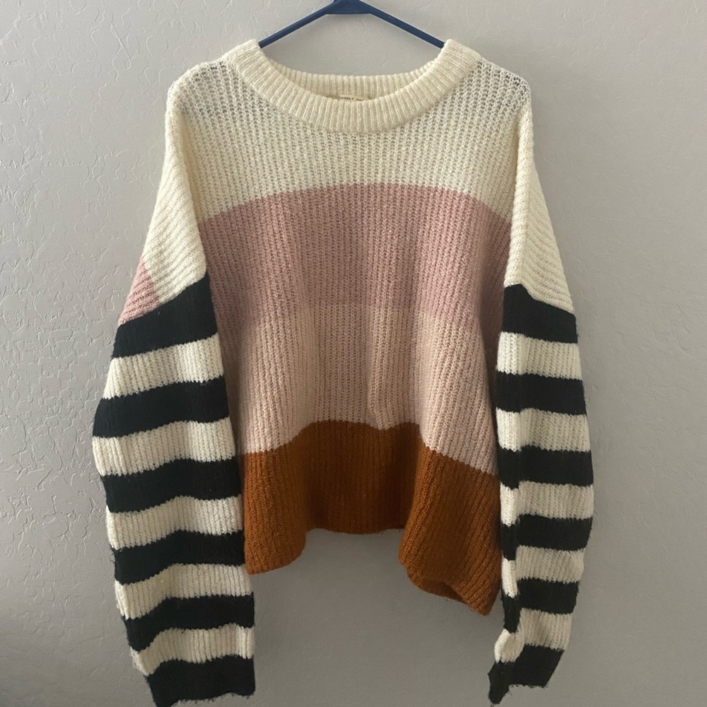 Urban Outfitters multi color block sweater